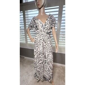 BANANA REPUBLIC Ruffle Sleeve Maxi Dress SZ 2 NEW NWT Retail $260 Beautiful!